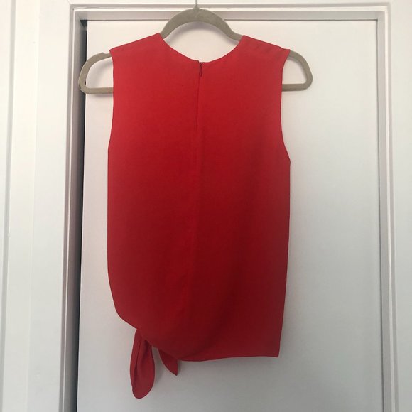 Aritzia Babaton Hopkins Tie Front Tank Top Size XS (Red) - Picture 4 of 5